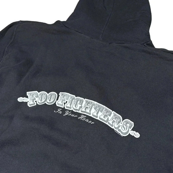 Vintage Y2K Foo Fighters In Your Honor 2005 Full Zip Hoodie Mens Large - Picture 4 of 9